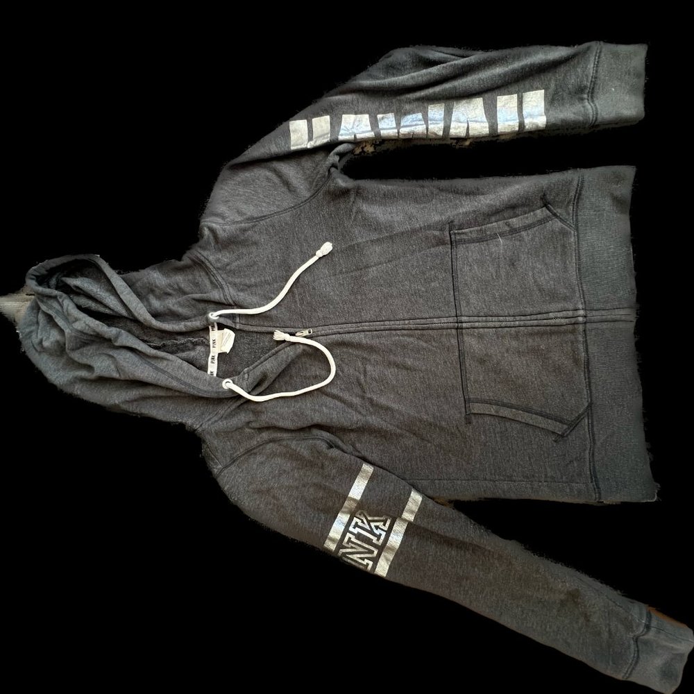 pink gray hawaii sweater